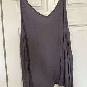 Women's Gray Sleeveless Top
